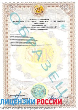 Образец сертификата соответствия (приложение) Алупка Сертификат ISO 14001